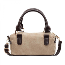 Borsa a tracolla da donna in pelle PU, borsa retrò, elegante borsa a tracolla da ufficio, colore cachi