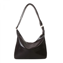 Elegant and stylish women's shoulder bag/crossbody bag/underarm handbag, zip closure, dark brown/coffee color