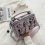 Borsa da donna alla moda, viola, design graffiti 1