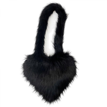Large fluffy tote bag, cute fluffy bag, women's and girls' faux fur shoulder bag, suitable for autumn and winter, color: 10