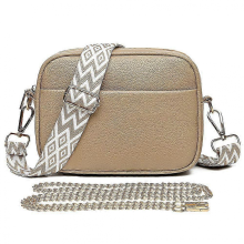 Nuova borsa da donna alla moda 2025, lussuosa borsa in vera pelle, borsa a tracolla tinta unita, color cachi