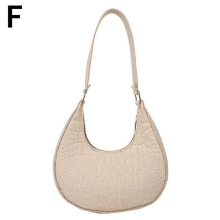 Borsa a mano/borsa a tracolla/borsa da braccio versatile a forma di mezzaluna da donna in color cachi
