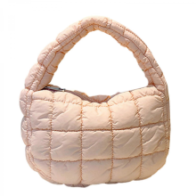 Elegante mini borsa a mano a forma di nuvola, perfetta per l'autunno e l'inverno, in stile coreano, morbida e comoda, disponibile in azzurro/rosa.