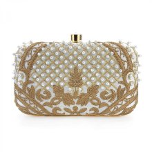 Borsa da donna, pochette da cerimonia, borsa da sera, portafoglio ricamato da sala da ballo/banchetti, borsa a tracolla con catena staccabile.