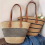 Borsa da donna, 1 pezzo, design pratico, elegante e versatile, marrone (strisce rosa) 3
