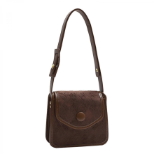 Piccola borsa a mano/borsa a tracolla/borsa a tracolla vintage in PU, da donna, colore marrone/caffè