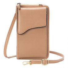 Borsa a tracolla/borsa/portafoglio da donna color cachi