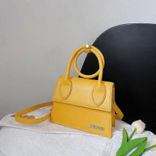 Nuova ed elegante borsa a tracolla/spalla da donna, gialla