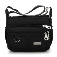 Borsa da viaggio monospalla da donna, nera