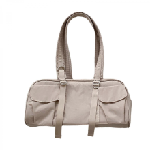 Stylish women's handbag, large capacity, travel shoulder bag, casual crossbody bag, suitable for various occasions, apricot color.