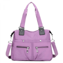 Borsa da donna, borsa a tracolla multitasche, impermeabile, grande capacità, 100% nuova, viola.