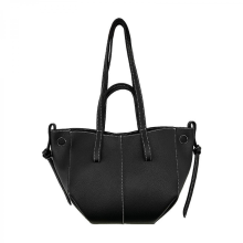 Women's stylish commuter large capacity PU leather shoulder bag/handbag/underarm casual shopping bag, suitable for everyday use, brown/black.