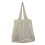 Women's knitted openwork shoulder bag, simple beach handbag, beige. 1