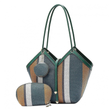 Borsa a tracolla da donna di grande capacità, borsa a tracolla/borsa multifunzionale, adatta per gli spostamenti quotidiani, blu chiaro.