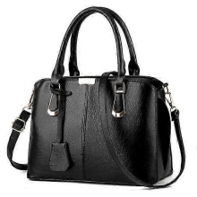Borsa da donna in vera pelle, borsa di lusso, borsa firmata, marchio noto, nera, alta qualità