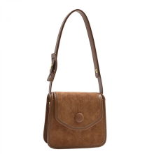 Small handbag/purse/shoulder bag/vintage PU shoulder bag for women, brown