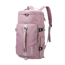 Borsa da palestra da donna, borsa da viaggio sportiva, zaino, borsa da weekend con scomparto per scarpe, rosa ciliegio