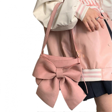 Damen-Schultertasche mit Schleife, Achselclutch, Handtasche, Umhängetasche mit Schleife