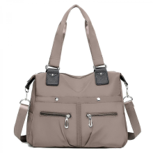 Borsa da donna, borsa a tracolla multitasche, impermeabile, grande capacità, 100% nuova di zecca, colore cachi.