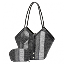 Large capacity women's crossbody bag, multi-functional shoulder bag/handbag, suitable for daily commuting, black.