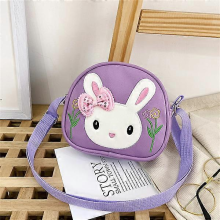 Little girl's wallet, toddler crossbody bag, children's girl's New Year's birthday gift (purple)