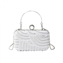 Women's evening clutch, beaded, prom handbag, shoulder bag, evening bag, suitable for weddings and cocktail parties, available in multiple colors.