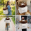 Mushroom pattern backpack, women's travel backpack, school bag, handbag, drawstring backpack, brown/black 3