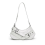 Borsa a tracolla versatile e alla moda, nuova, estate 2025, da donna, bianca 1