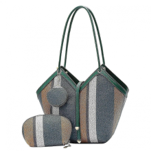 Borsa a tracolla da donna di grande capacità, borsa a tracolla/borsa multifunzionale, adatta per gli spostamenti quotidiani, blu chiaro.