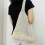 Women's knitted openwork shoulder bag, simple beach handbag, orange 2