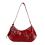 Borsa a tracolla versatile e alla moda per l'estate 2025 da donna, in rosso 1
