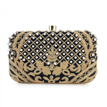 Borsa da donna, pochette per feste di matrimonio, borsa da sera, portafoglio da ballo ricamato, borsa a tracolla, catena staccabile, HG