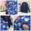 Cute backpack, multi-functional waterproof nylon backpack, suitable for elementary school students aged 3-8. 2