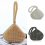 Women's triangular sequined handbag, clutch, evening luxury bag, party bag, silver and black. 4