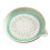 (Green) Gradual Glaze Ceramic Grinder Dish Multi-Function Garlic Masher & Fruit Bowl for Kitchen Rust-Proof Kitchen Plate 1