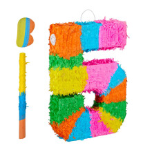 Számozott Piñata denevérrel és maszkkal születésnapokra