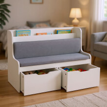 Kinderbank mit Stauraum, 2 Schubladen