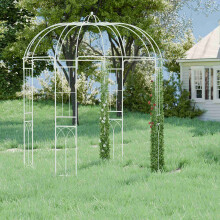 Tuinpaviljoen van metaal in de vorm van een vogelkooi - Romantisch prieel