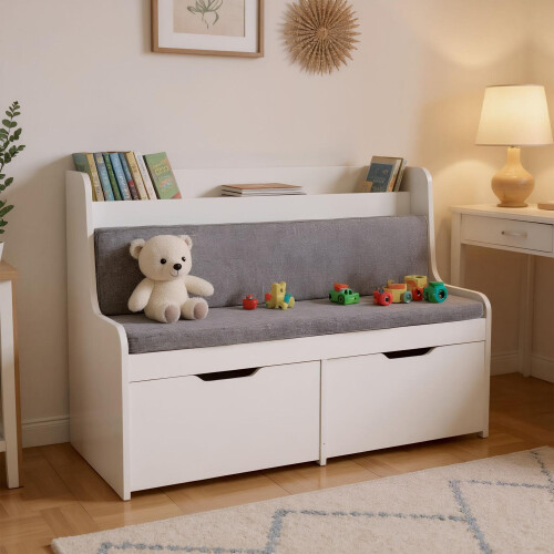 Children's Bench with Storage, 2 Drawers 2