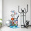 Ball Rack with 6 Shelves and Storage Basket 2