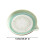 (Green) Gradual Glaze Ceramic Grinder Dish Multi-Function Garlic Masher & Fruit Bowl for Kitchen Rust-Proof Kitchen Plate 6