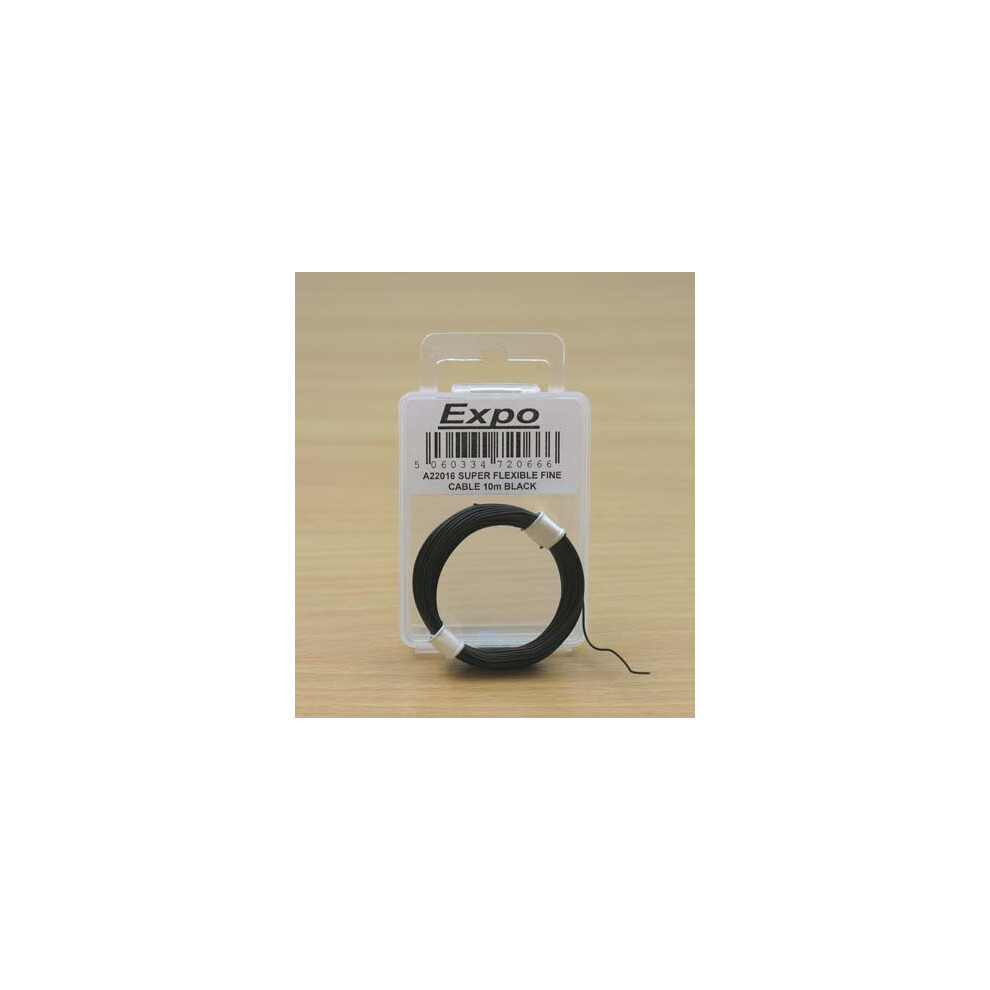 Expo Tools Super Flexible Fine Cable Black 10 Metre A22016 - Image 2