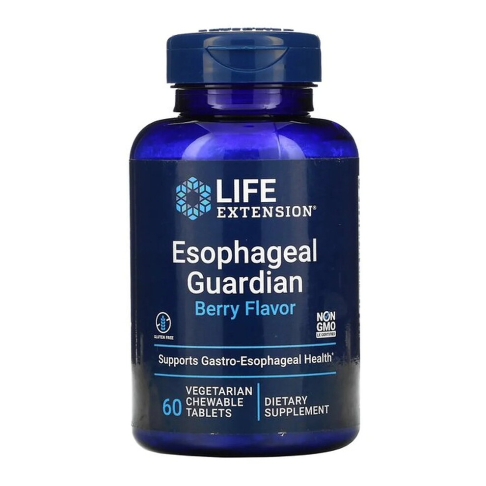 Esophageal Guardian, Berry Flavor - 60 vegetarian chewable tabs