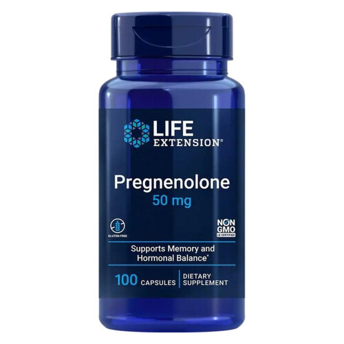 Pregnenolone, 50mg - 100 caps