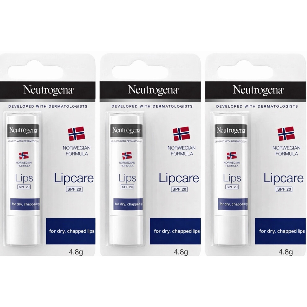 Neutrogena Norwegian Formula Lip Care Spf20 4.8G {Pack 3}