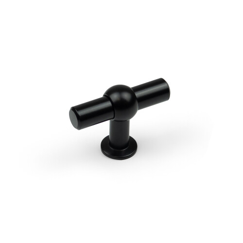 60mm Black Cabinet T-Bar Handle Chunky Clasp Pull