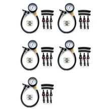 5X Brandstofdruktestset Brandstofdrukmeter Brandstofinjectiepomp Druktester Gauge Kit voor Auto, Motorfiets, Vrachtwagen