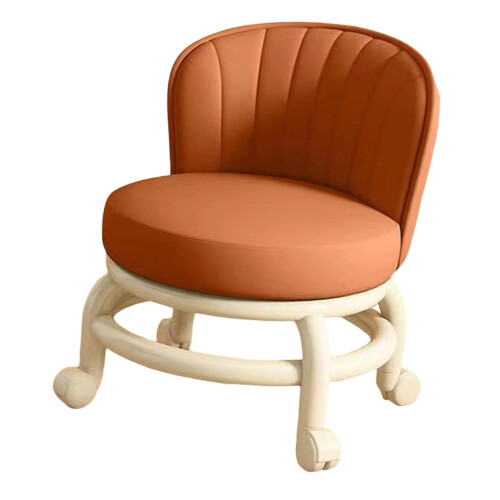 Rolling Stool with Comfortable Sponge Cushion, 360 Swivel Seat and Smooth Casters for Garage