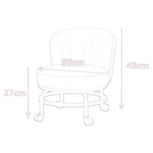 Rolling Stool with Comfortable Sponge Cushion, 360 Swivel Seat and Smooth Casters for Garage 2
