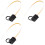 3X for Micro- Card IP67 Extension Cable Micro- (TF) Card Flex Extender FPC Waterproof Cable for Cabinet Chassis Case 2